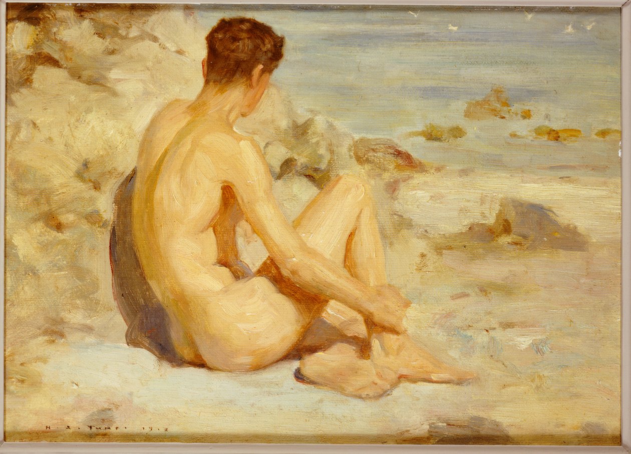 صبي على الشاطئ ، 1912 بواسطة هنري سكوت توك