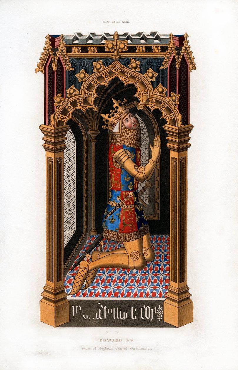 إدوارد الثالث ، c1355 ، 1843. بواسطة هنري شو
