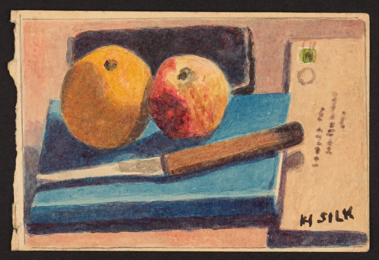 فاكهة وسكين ، ج .1930 بواسطة هنري سيلك