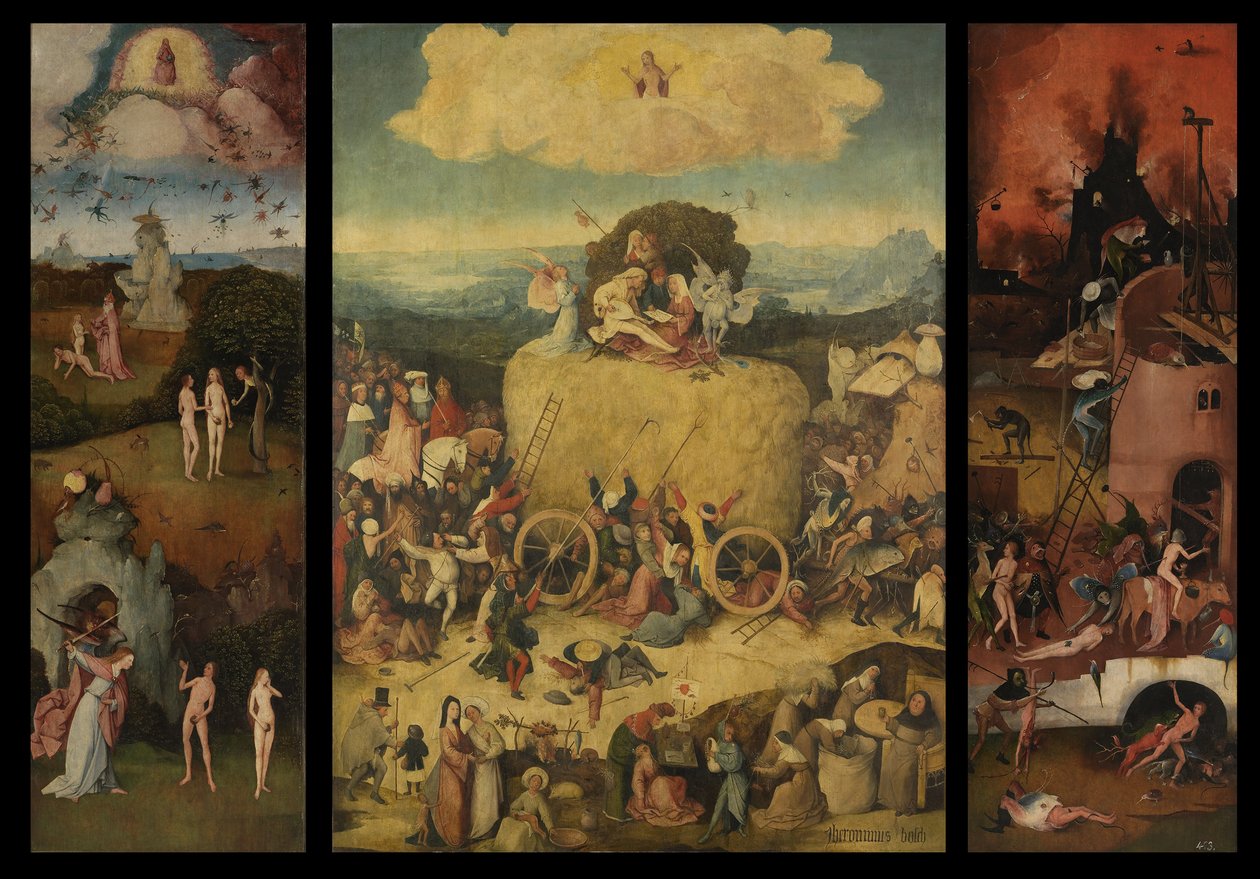 The Haywain Triptych ، ج. 1516 بواسطة هيرونيموس بوش
