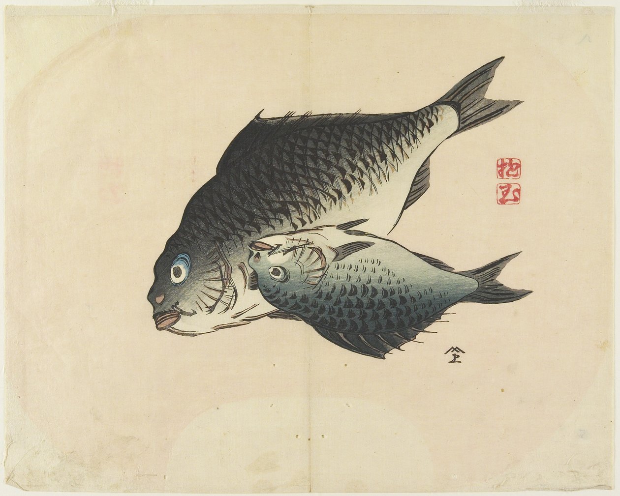 (زوج من الأسماك) ، ج. 1830 بواسطة Hogyoku
