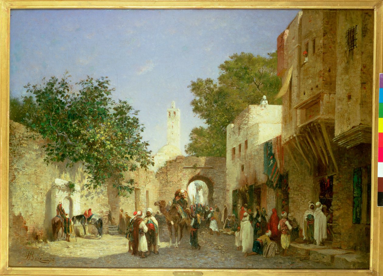 مشهد شارع عربي ، 1872 بواسطة هونور بوز