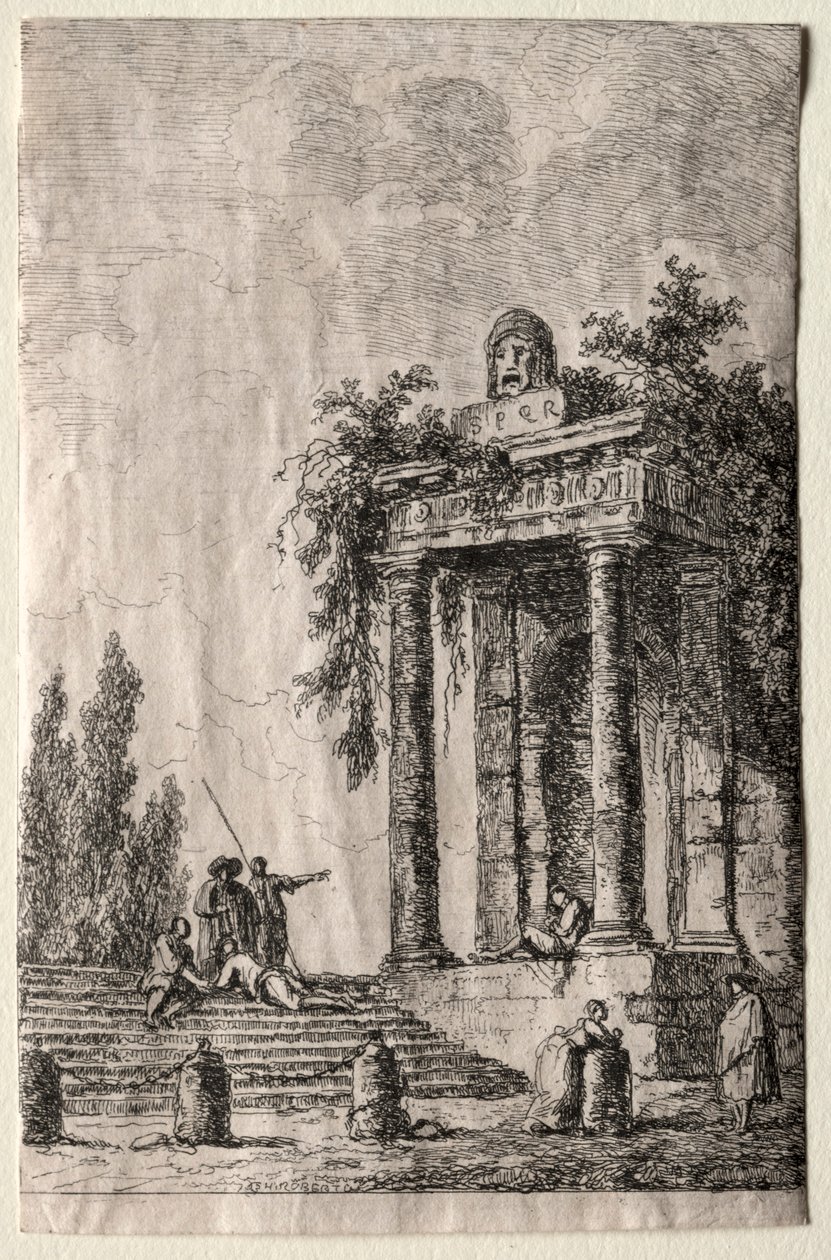 أمسيات روما: الدرج ، 1763. بواسطة هوبير روبرت