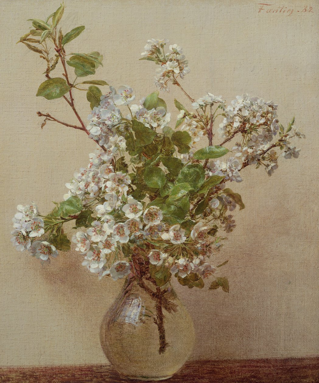 زهر الكمثرى ، 1882 بواسطة Ignace Henri Jean Fantin Latour