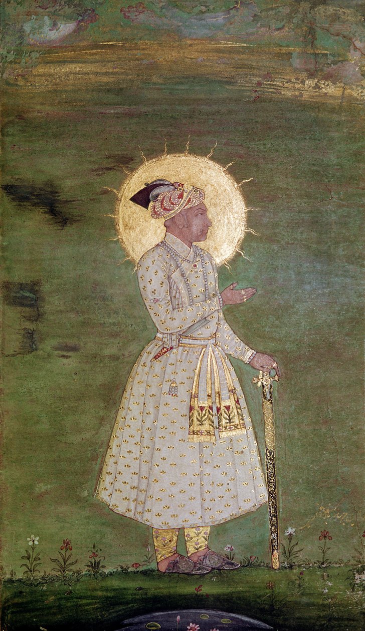 Akbar (1542-1605)  بواسطة المدرسة الهندية