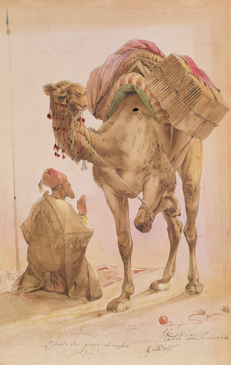 صلاة العرب بجمل مضمون بواسطة إيبوليتو كافي