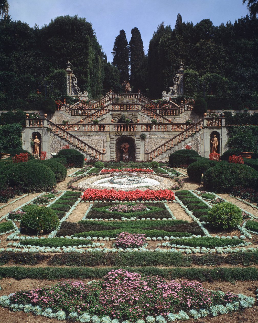 View of gardens بواسطة المدرسة الايطالية