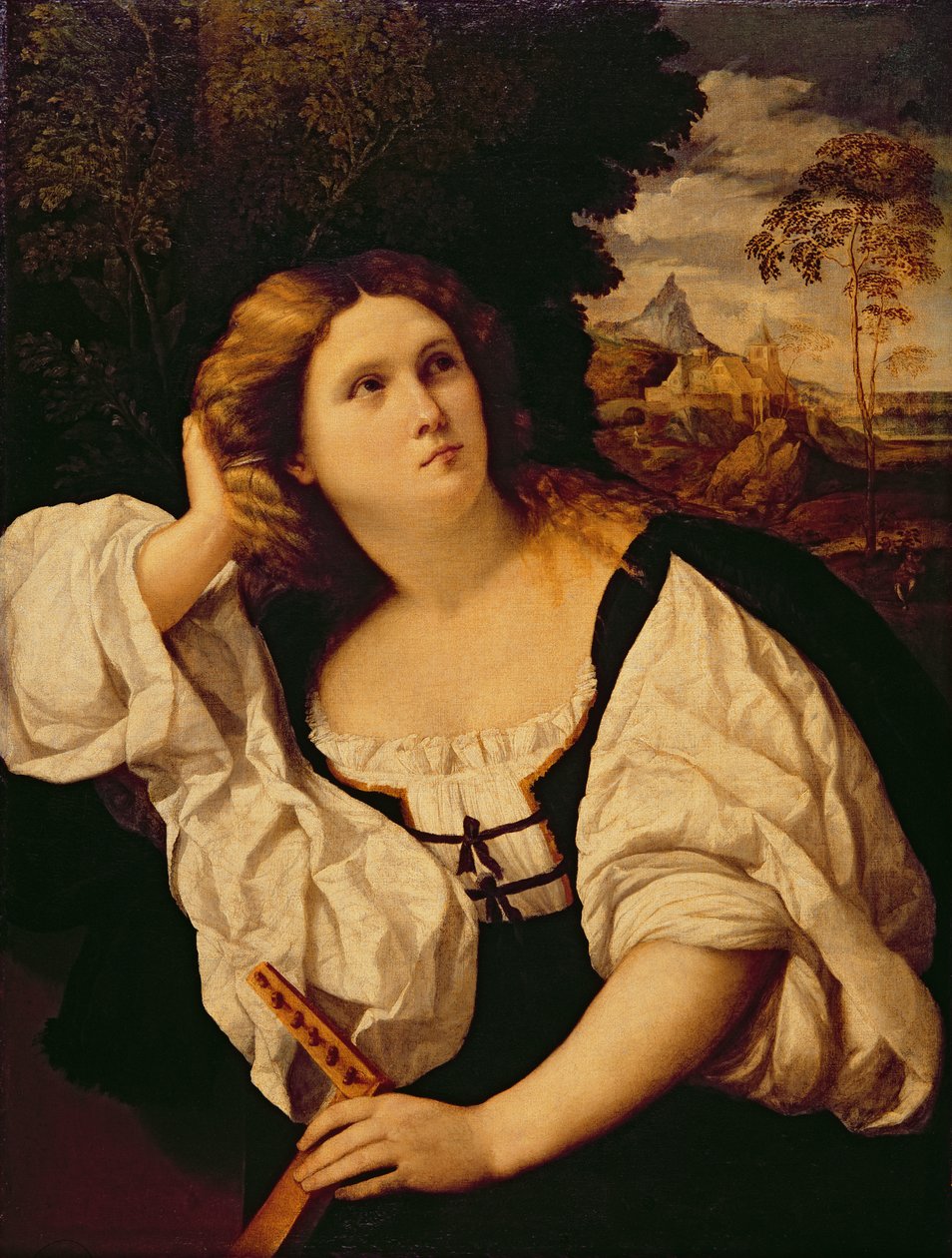 سيدة مع العود ، c.1520-25 بواسطة جاكوبو بالما