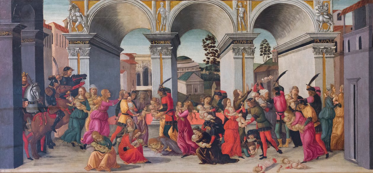 مذبحة الأبرياء بواسطة Jacopo del Sellaio