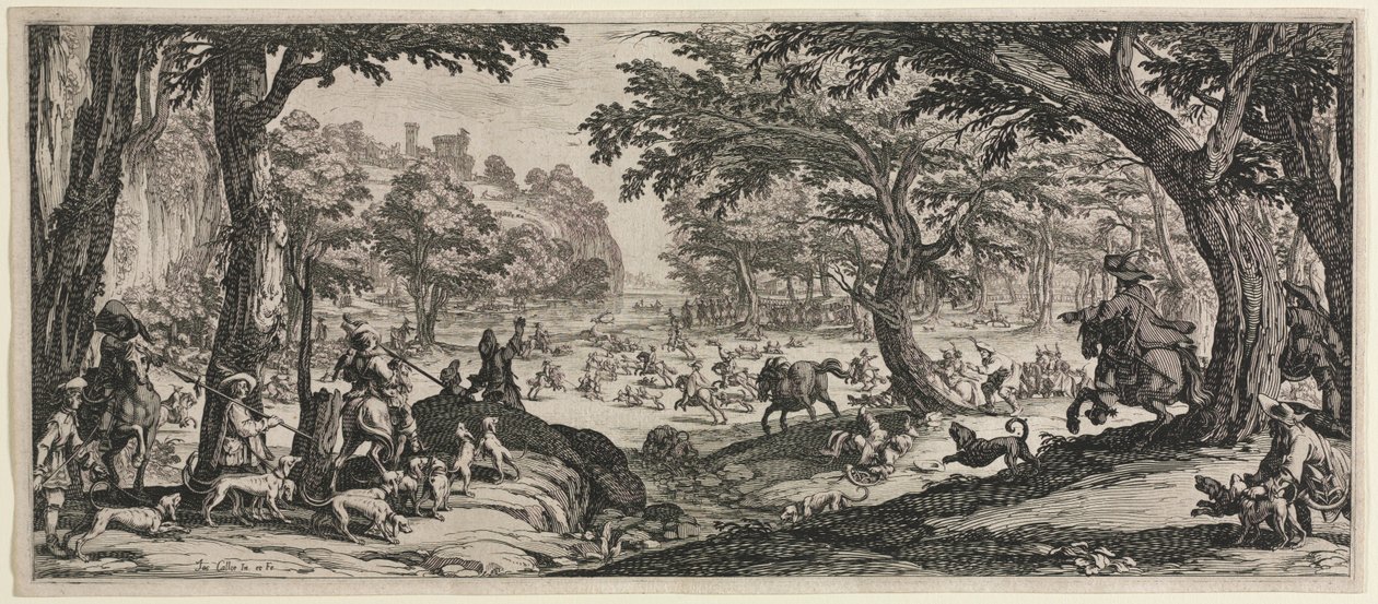 الصيد الكبير ، 1619. بواسطة جاك كالوت