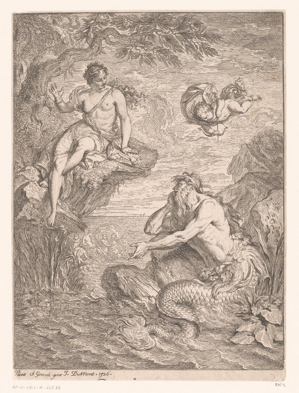 Glaucus en Scylla بواسطة جاك دومون