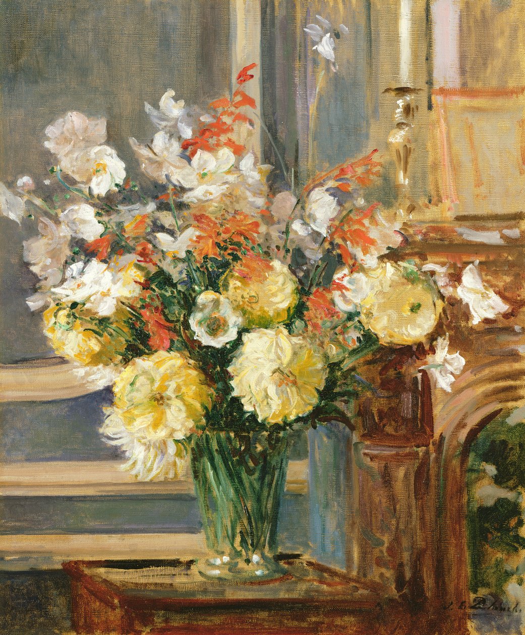 Summer Flowers (oil on canvas) بواسطة جاك اميل بلانش