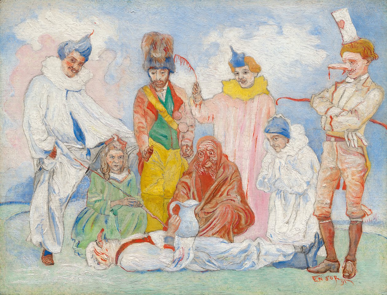 معمودية الأقنعة ، 1891. بواسطة جيمس إنسور