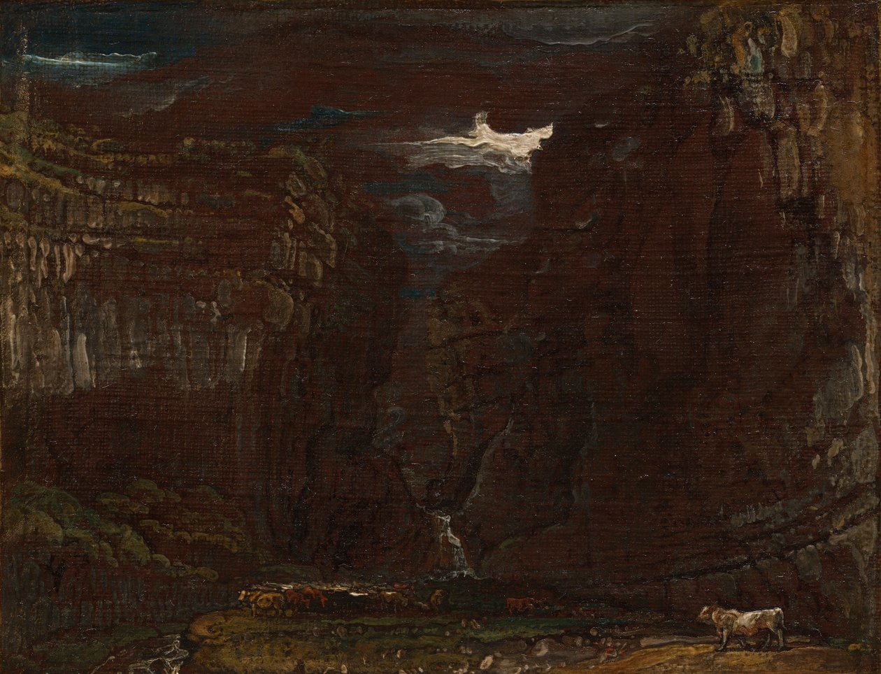 رسم تخطيطي لـ "Gordale Scar" بواسطة جيمس وارد