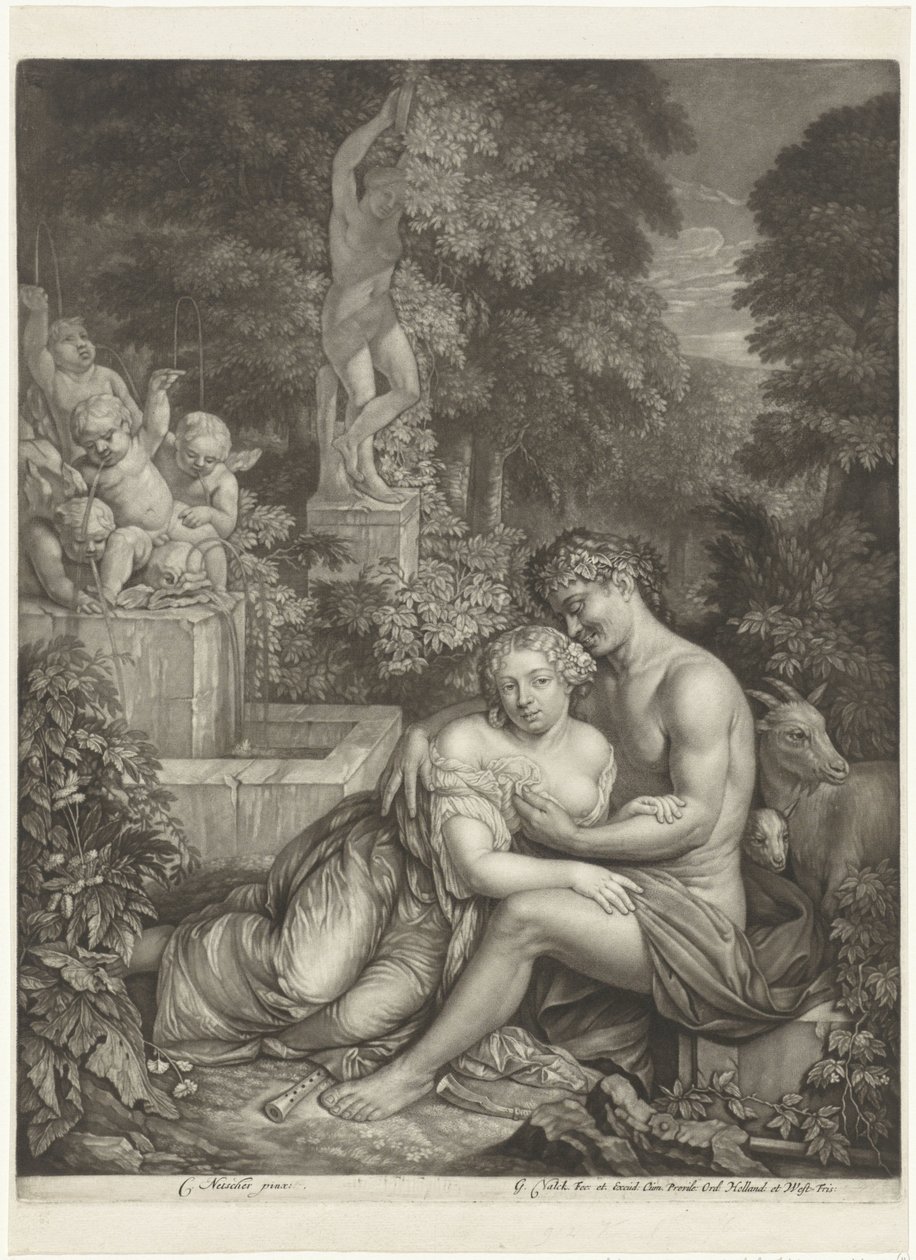 Vertumnus en Pomona بواسطة جان فيركولجي (أنا)