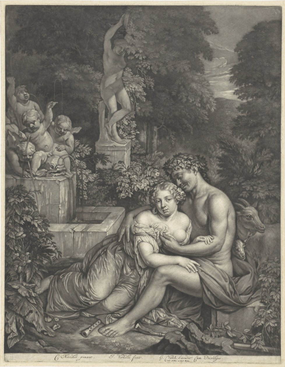 Vertumnus en Pomona بواسطة جان فيركولجي (أنا)