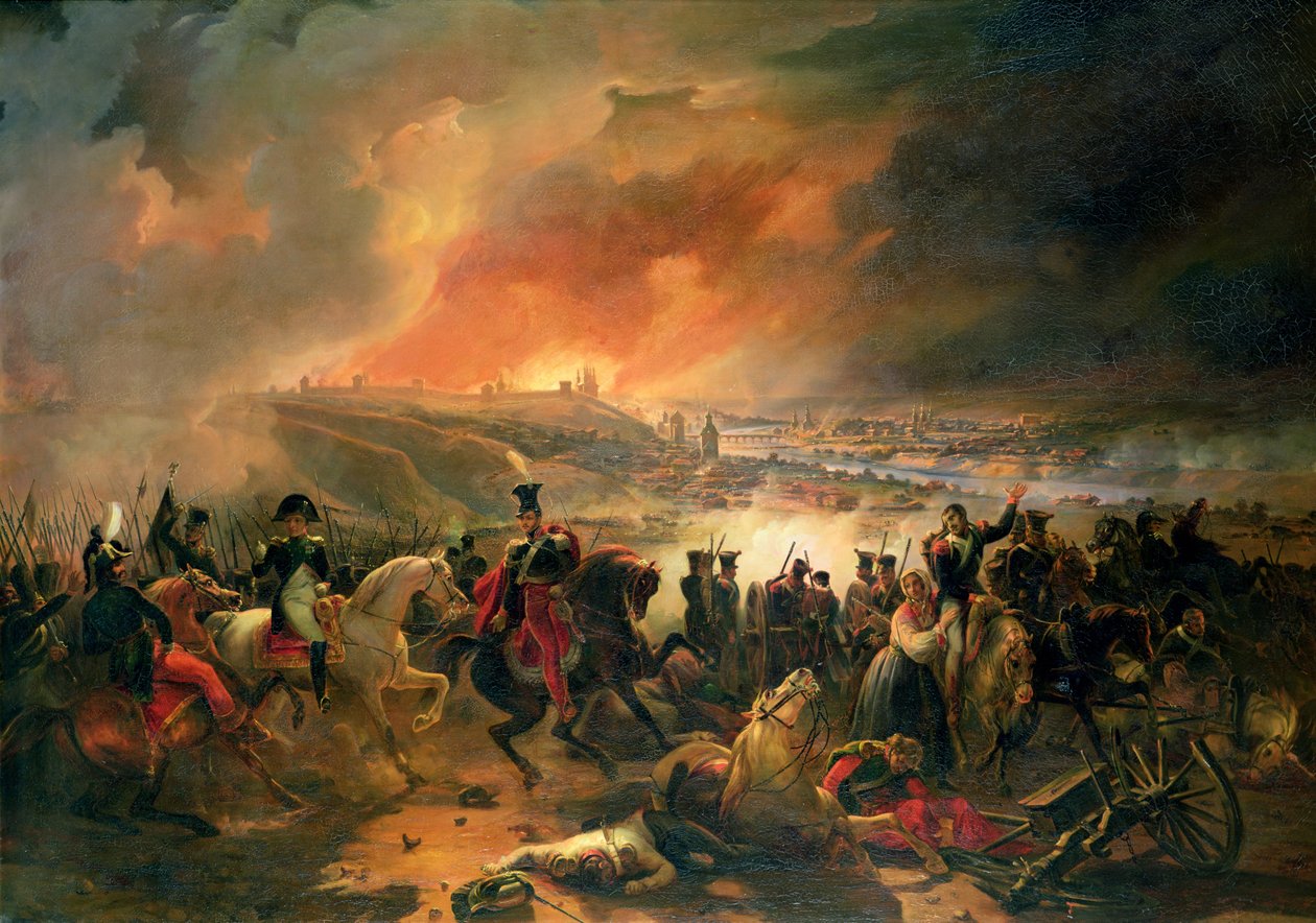 معركة سمولينسك ، 17 أغسطس 1812 ، 1839 بواسطة جان تشارلز لانجلوا