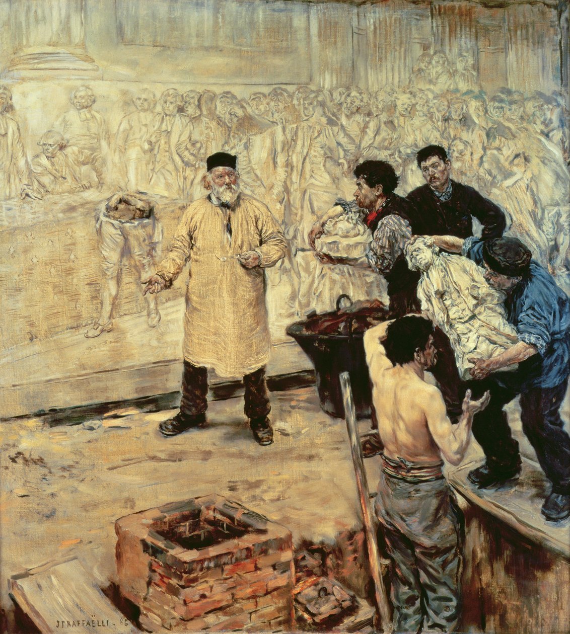 في المسبك ، 1886 بواسطة جان فرانسوا رافايلي