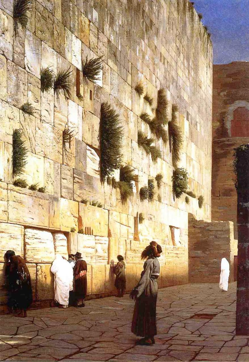حائط المبكى ، القدس ، 1869 بواسطة جان ليون جيروم