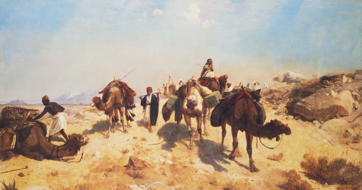 عبور الصحراء بواسطة جان ليون جيروم