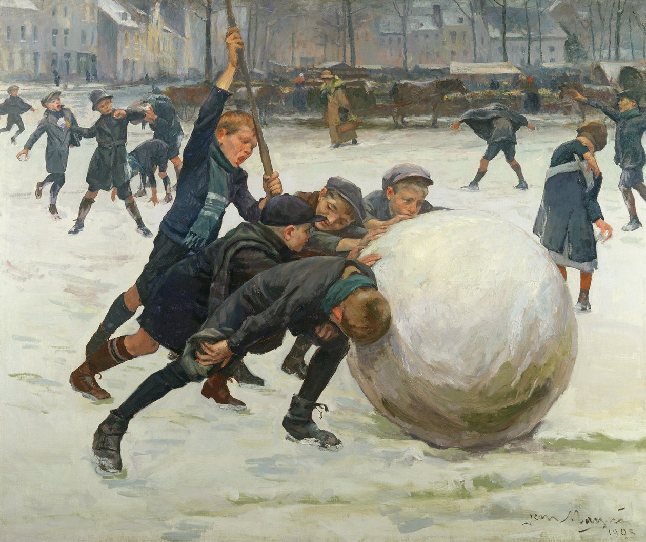 العملاق كرة الثلج ، 1903 بواسطة جان ماين