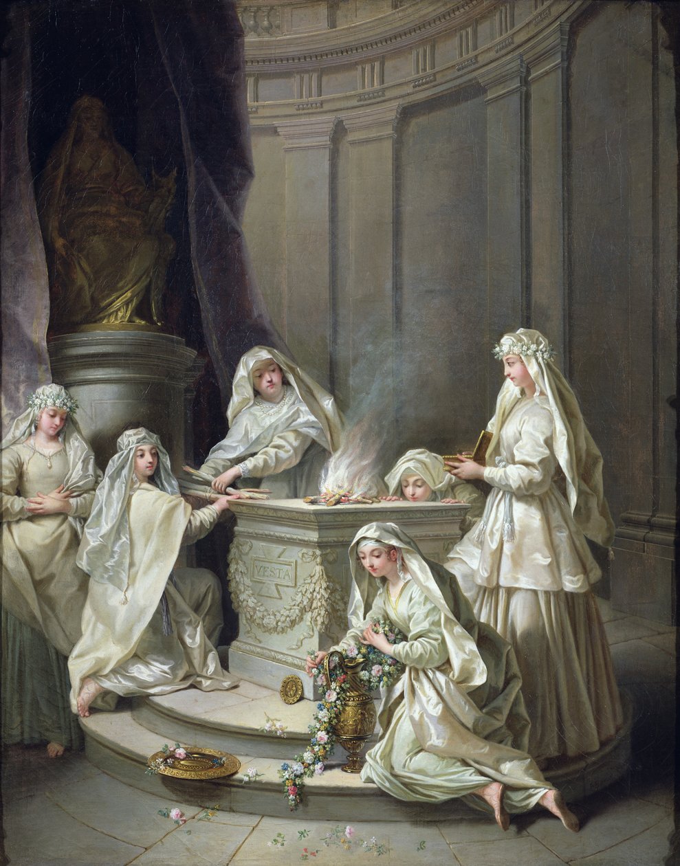 العذارى فيستال 1727 بواسطة جان رو