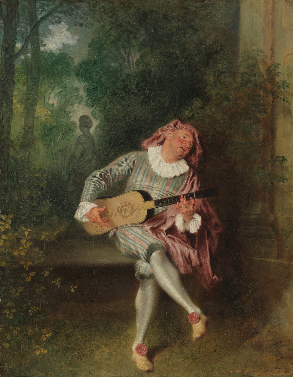Mezzetin، ca. 1718-20. بواسطة جان أنطوان واتو