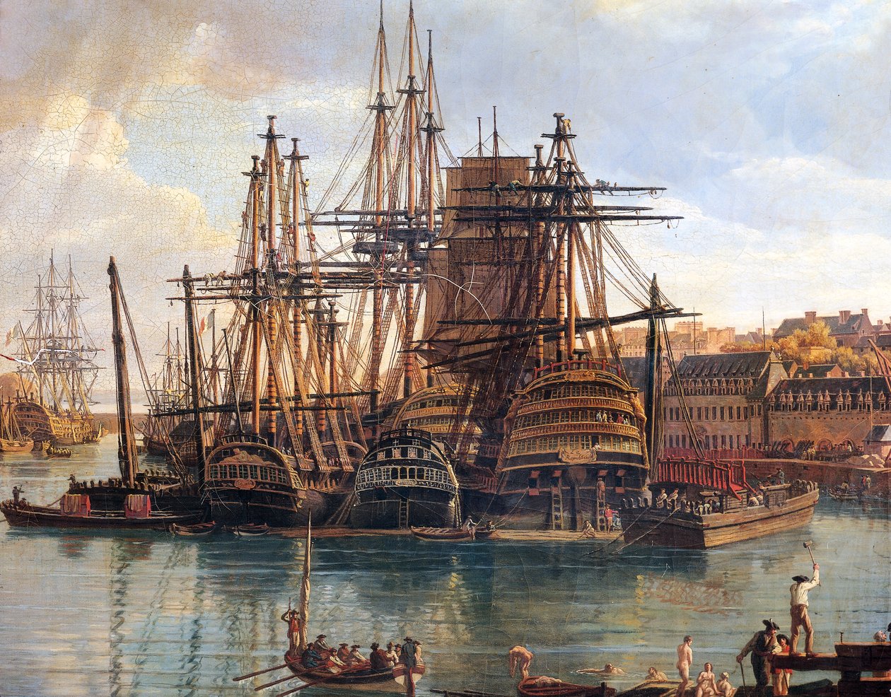 The Port of Brest بواسطة جان فرانسوا هوي
