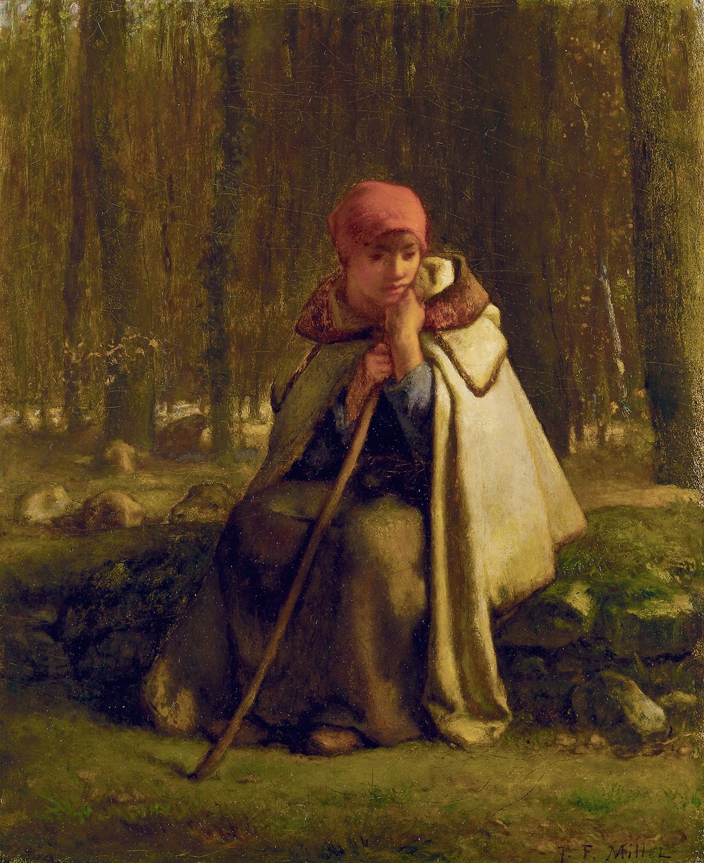 الراعية الجالسة ، 1852 بواسطة جان فرانسوا ميلت