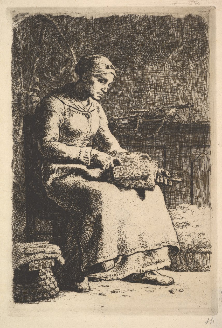 صوف كاردير ، 1834-1875 بواسطة جان فرانسوا ميلت