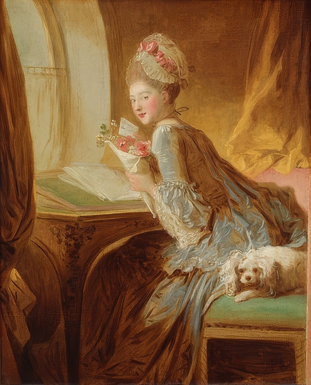 رسالة حب. أوائل 1770 بواسطة جان هونوري فراجونارد