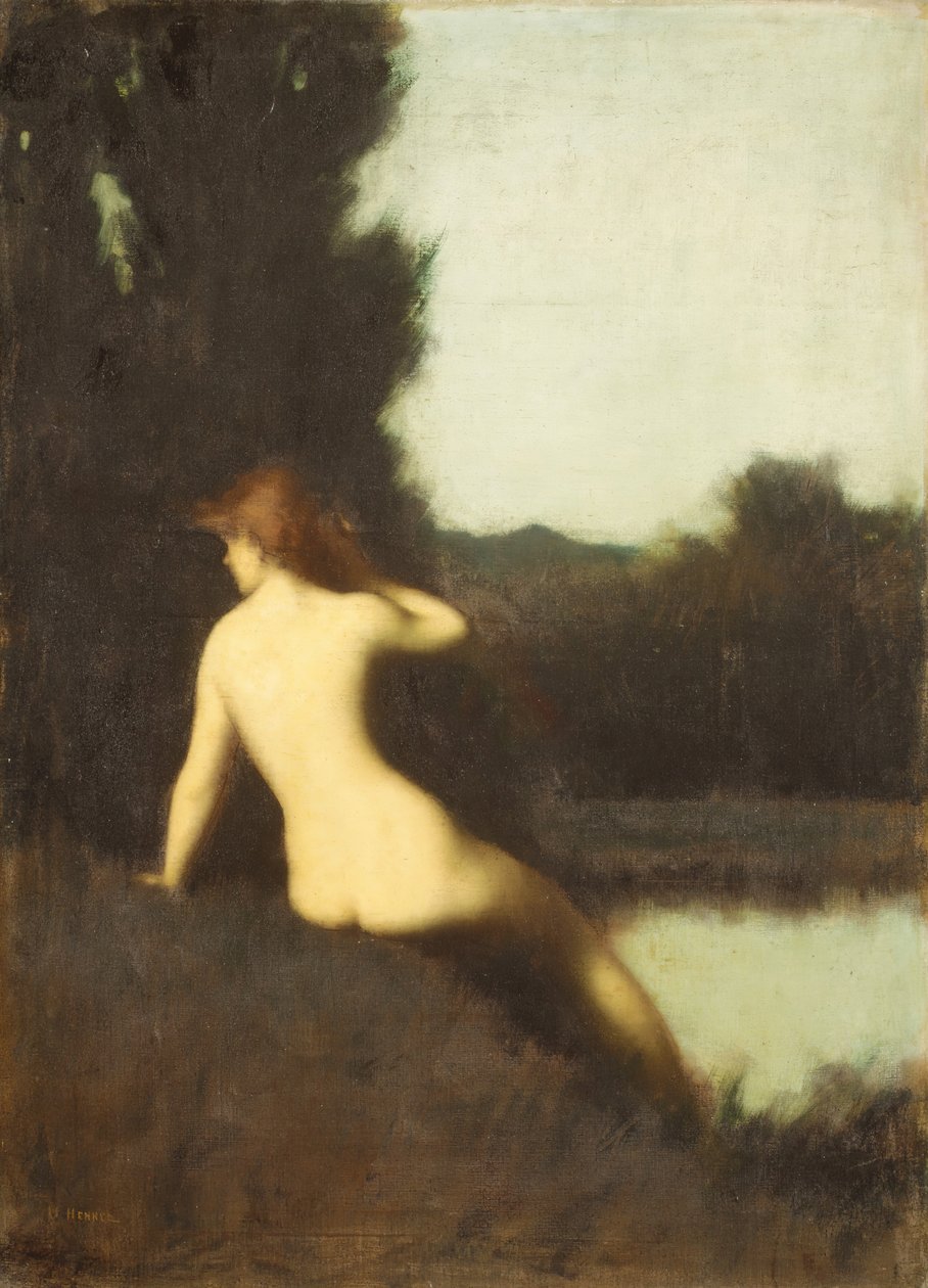 A Bather Echo ، 1881. بواسطة جان جاك هينر