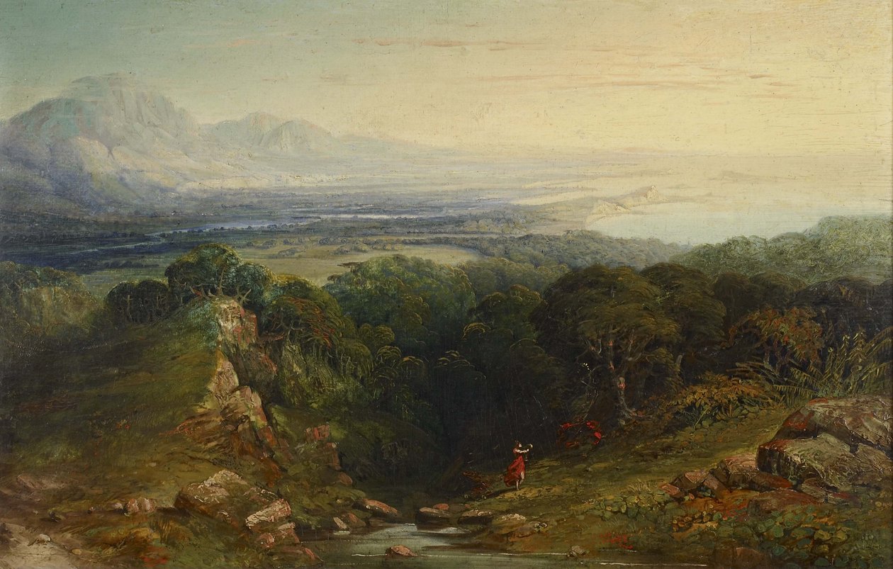 جزيرة مان ، 1848 - 1854 (زيت على لوح الماهوجني) بواسطة جون مارتن