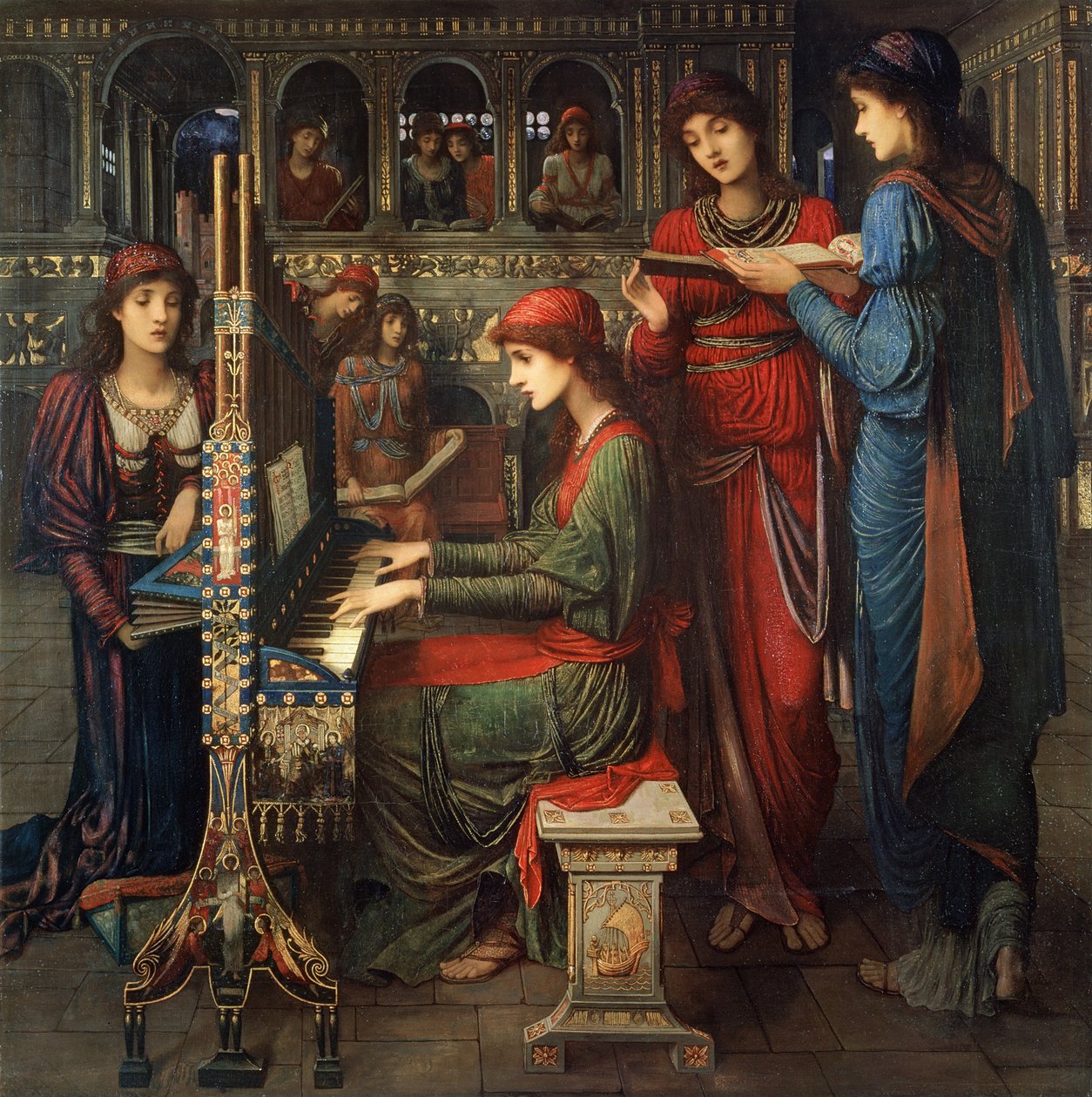 شارع سيسيليا ، 1897 بواسطة جون Melhuish Strudwick