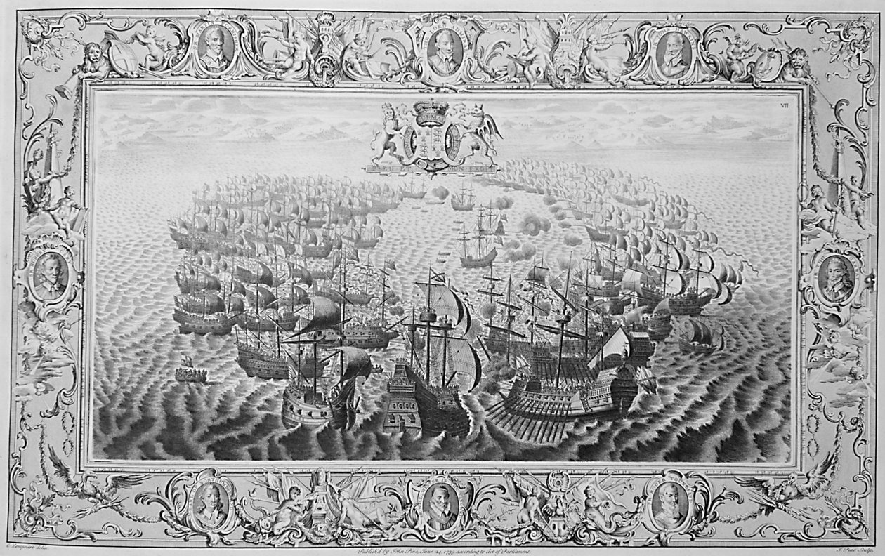 أرمادا (نقش من نسيج) ، 1739 بواسطة جون باين