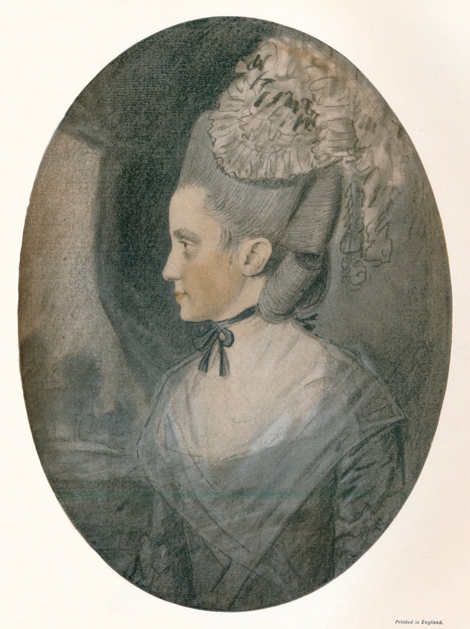 السيدة جون مورتلوك ني هاريسون ، c1780 بواسطة جون داونمان