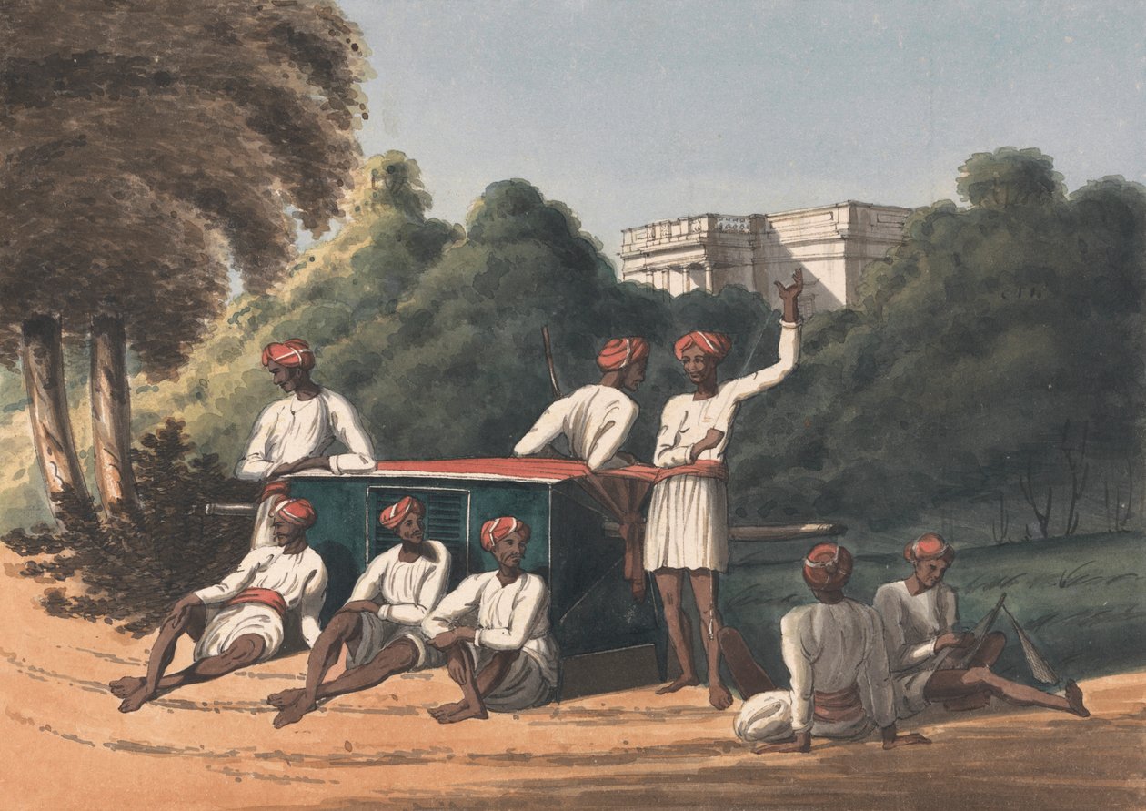 حاملي Palankeen بواسطة جون جانتز