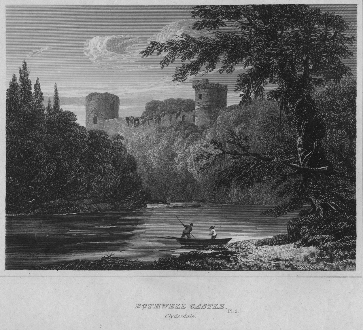 قلعة بوثويل ، كليديسدال ، 1814 بواسطة جون جريج