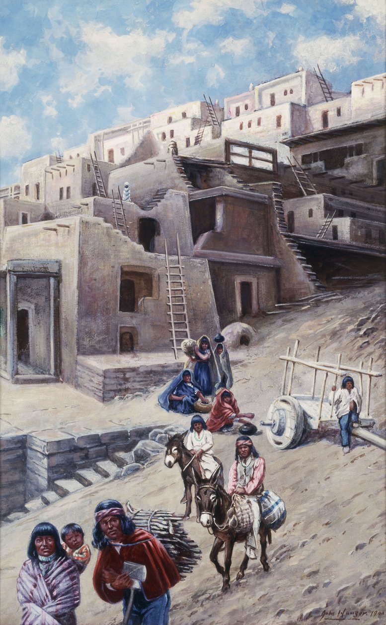 قرية بويبلو ، 1900 بواسطة جون هاوزر