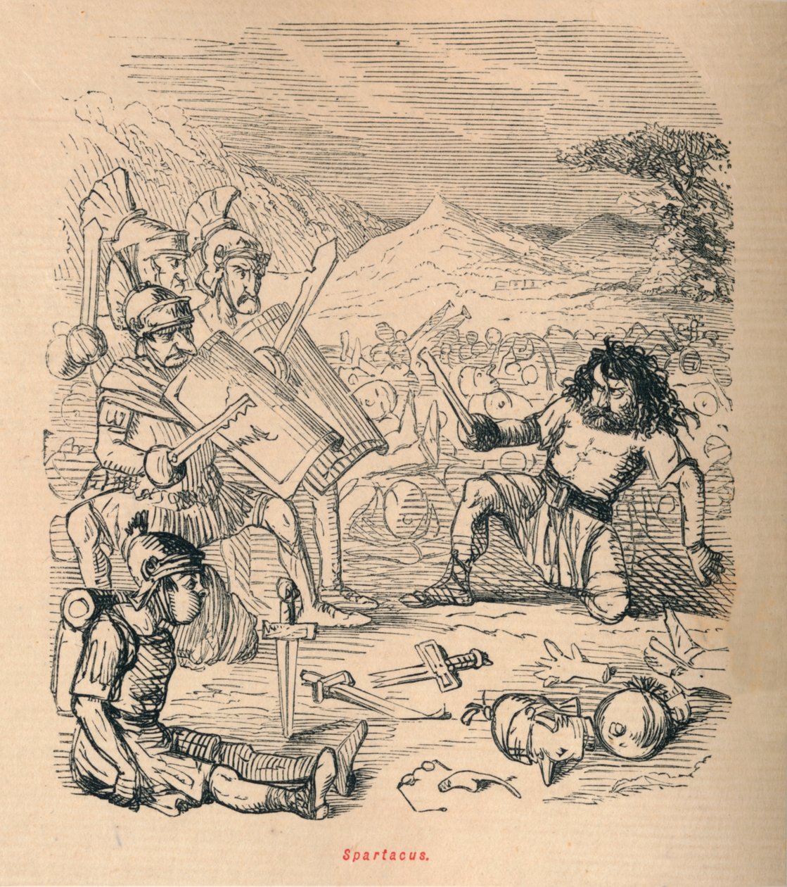 سبارتاكوس ، 1852 بواسطة جون ليتش