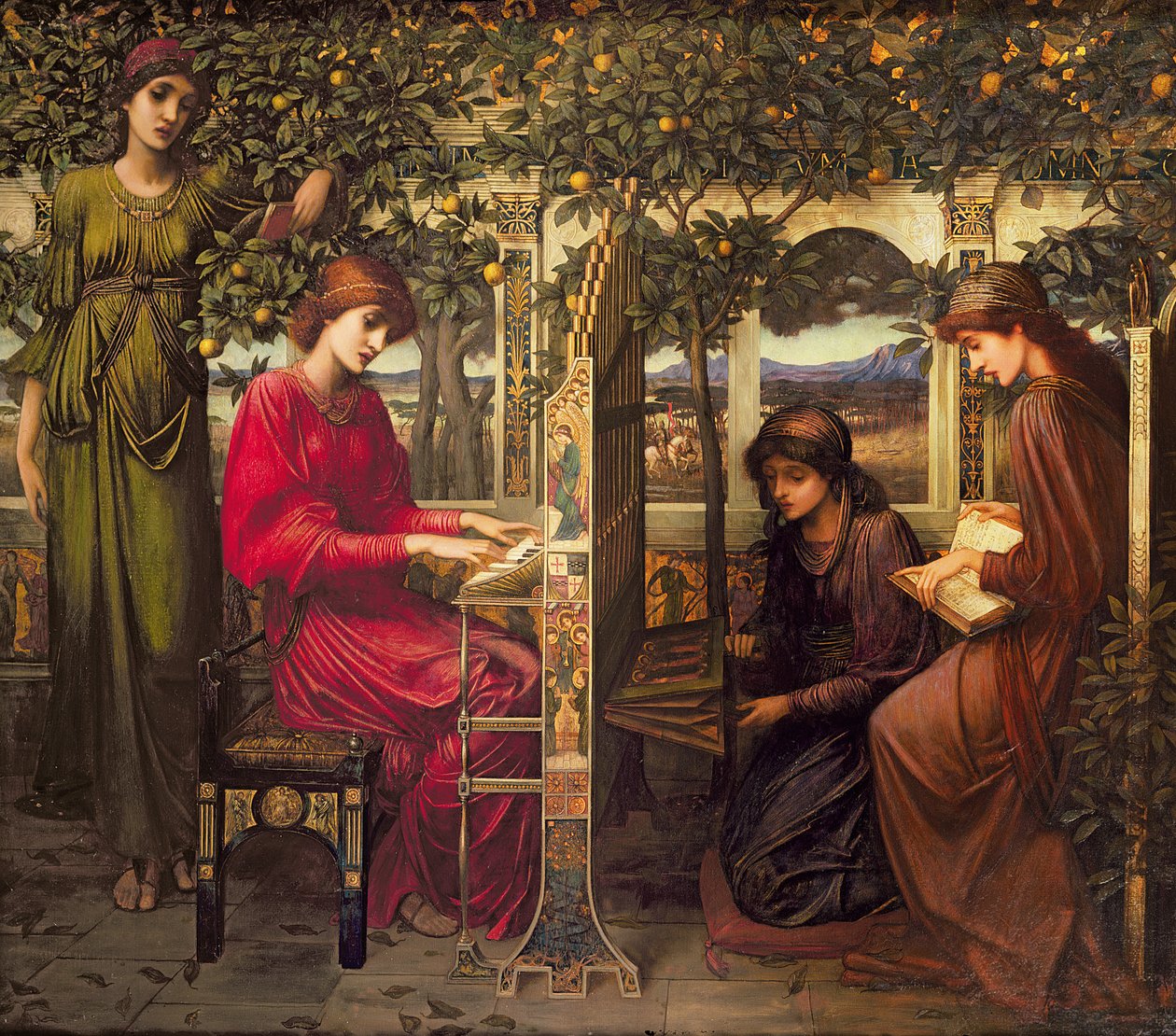 سانت سيسيليا بواسطة جون Melhuish Strudwick