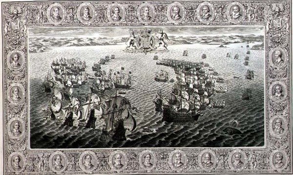أرمادا (نقش على نسيج) بواسطة جون باين