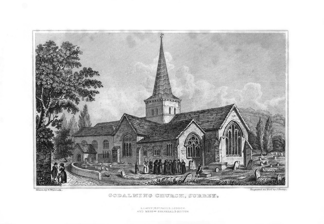 كنيسة Godalming ، ساري ، 1829. بواسطة جون شوري
