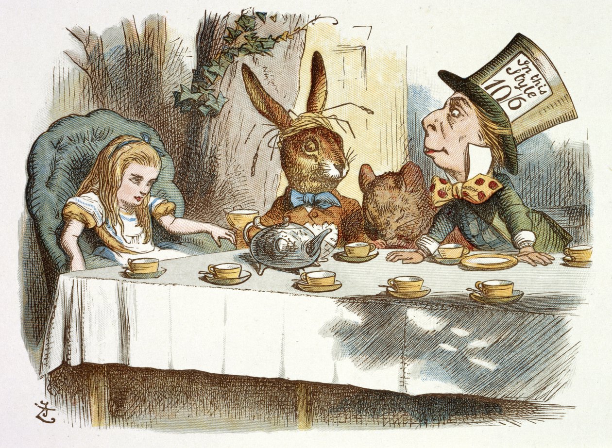 حفلة شاي Mad Hatter بواسطة جون تينيل
