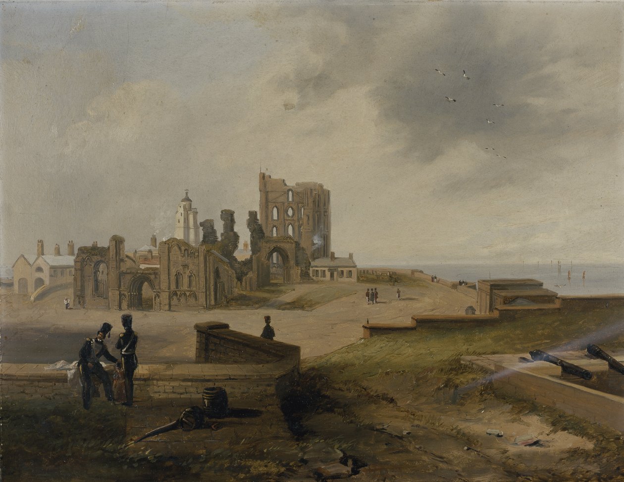 Tynemouth Priory from the East بواسطة جون ويلسون كارمايكل