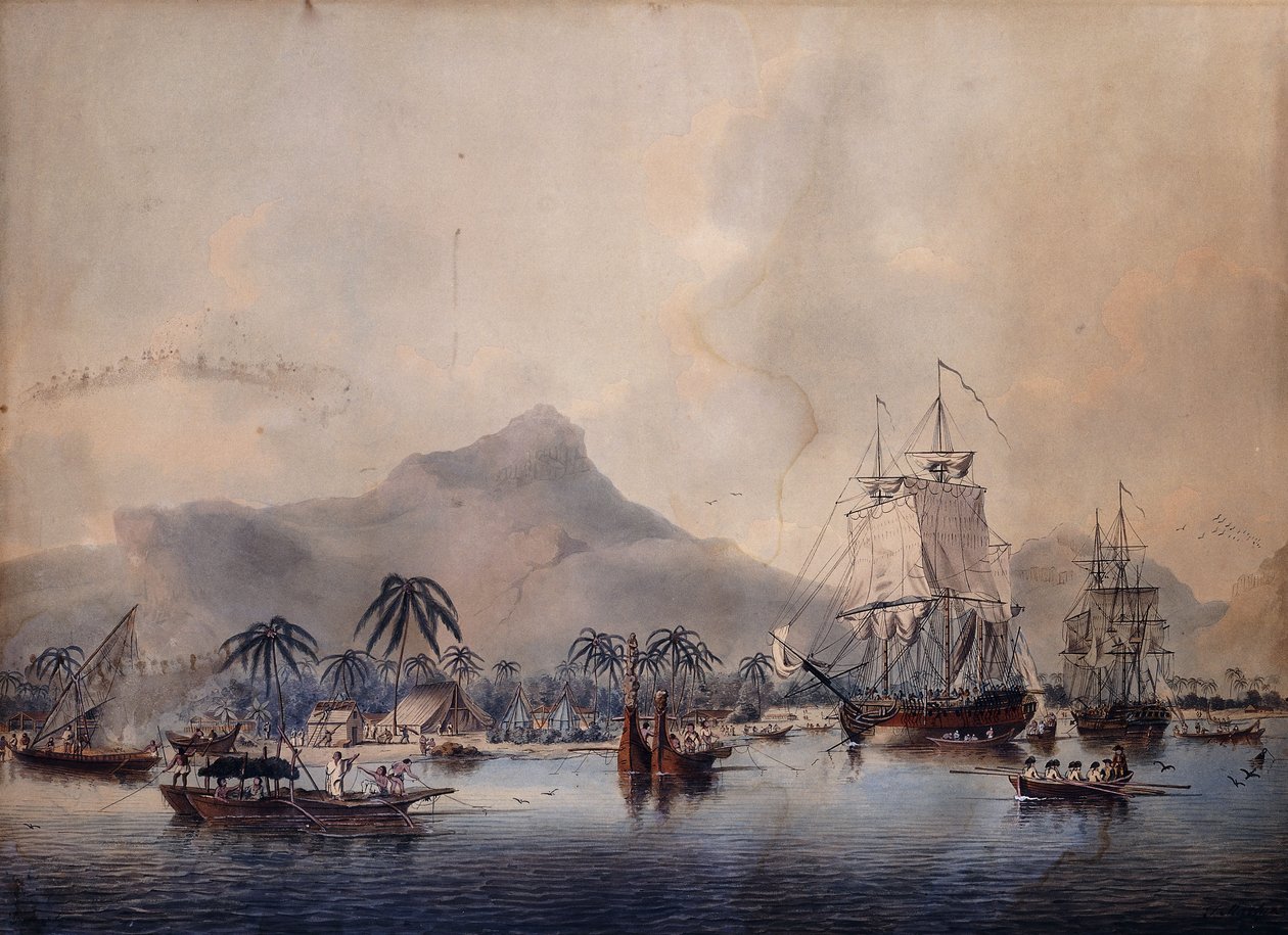 مشهد من هواهين ، 1787 بواسطة جون الأصغر كليفيلي