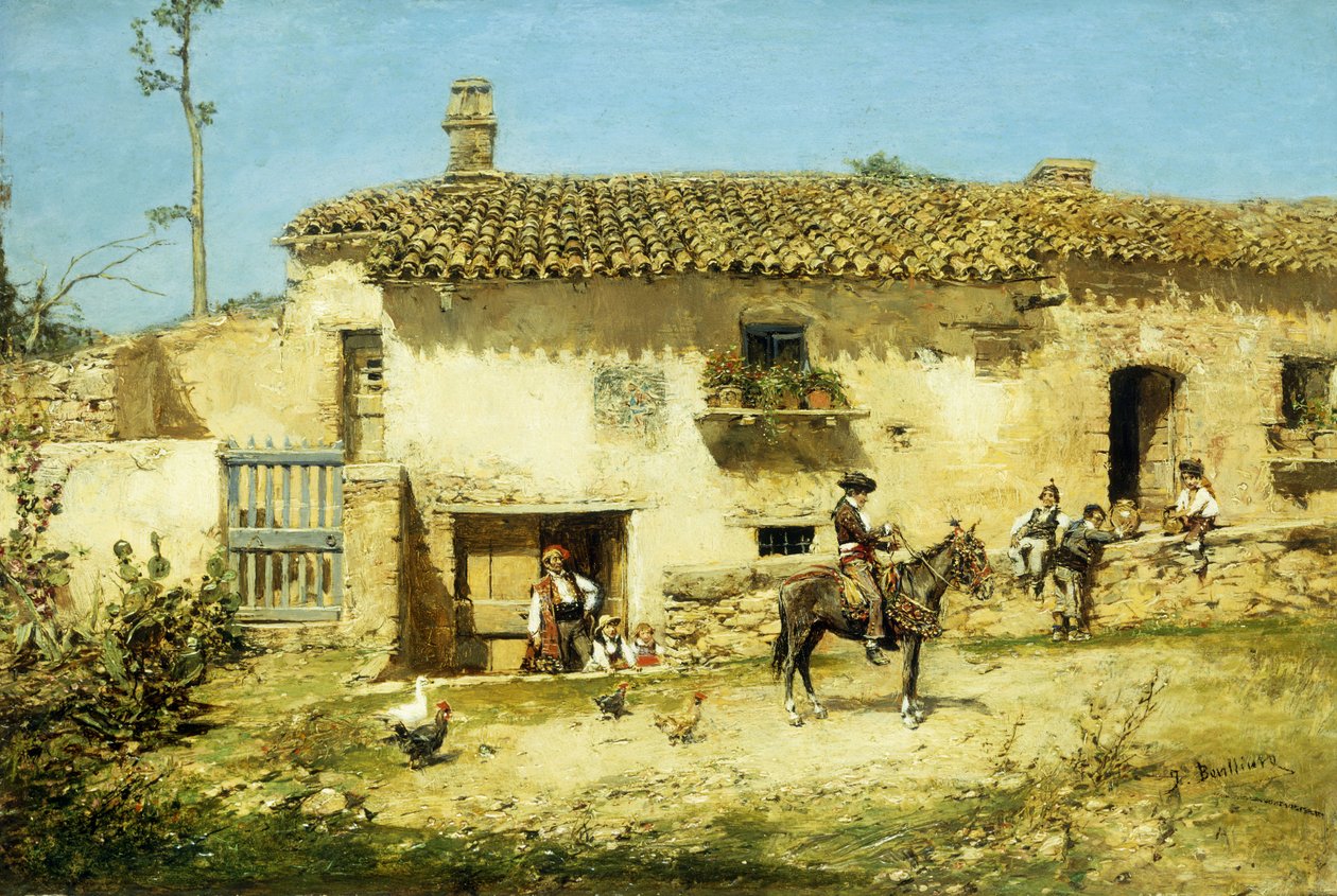 مزرعة اسبانية بواسطة Jose Benlliure y Gil