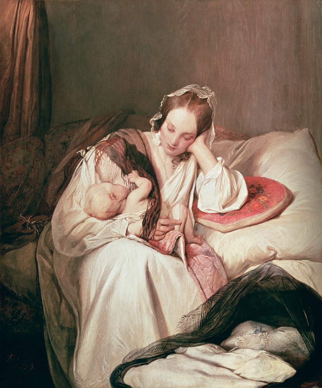 حب الأم ، 1839 بواسطة جوزيف دانهاوزر