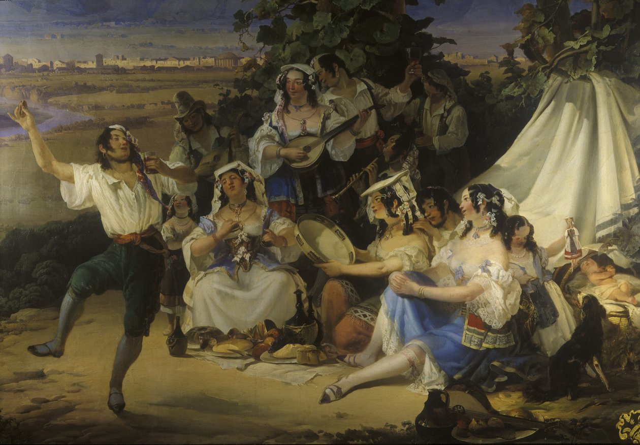 تورين ، مونتي سوبرجا ، 1850 (لوحة جدارية) بواسطة جوزيف مات نافاريل