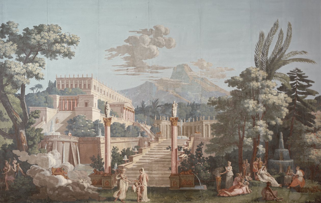 تصميم خلفية يصور Telemachus بواسطة جوزيف دوفور